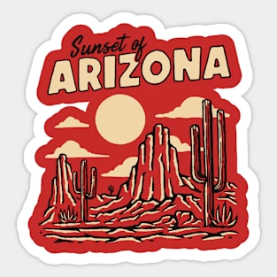 Sunset of Arizona Sticker